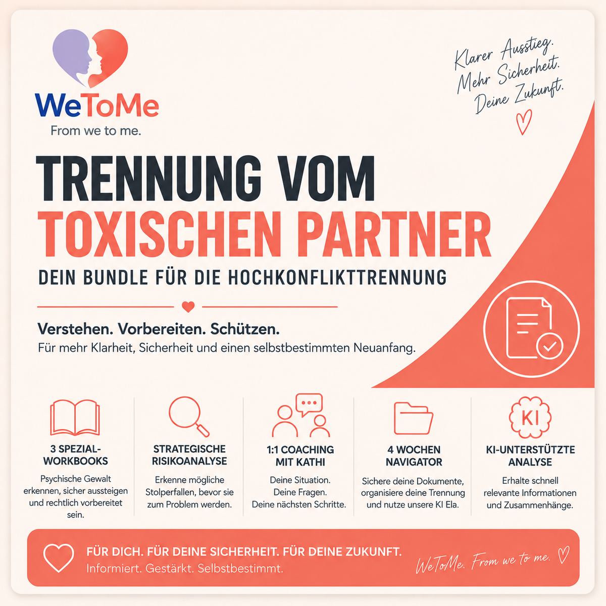 Trennungsbundle: Trennung vom toxischen Partner – dein Bundle für die Hochkonflikttrennung