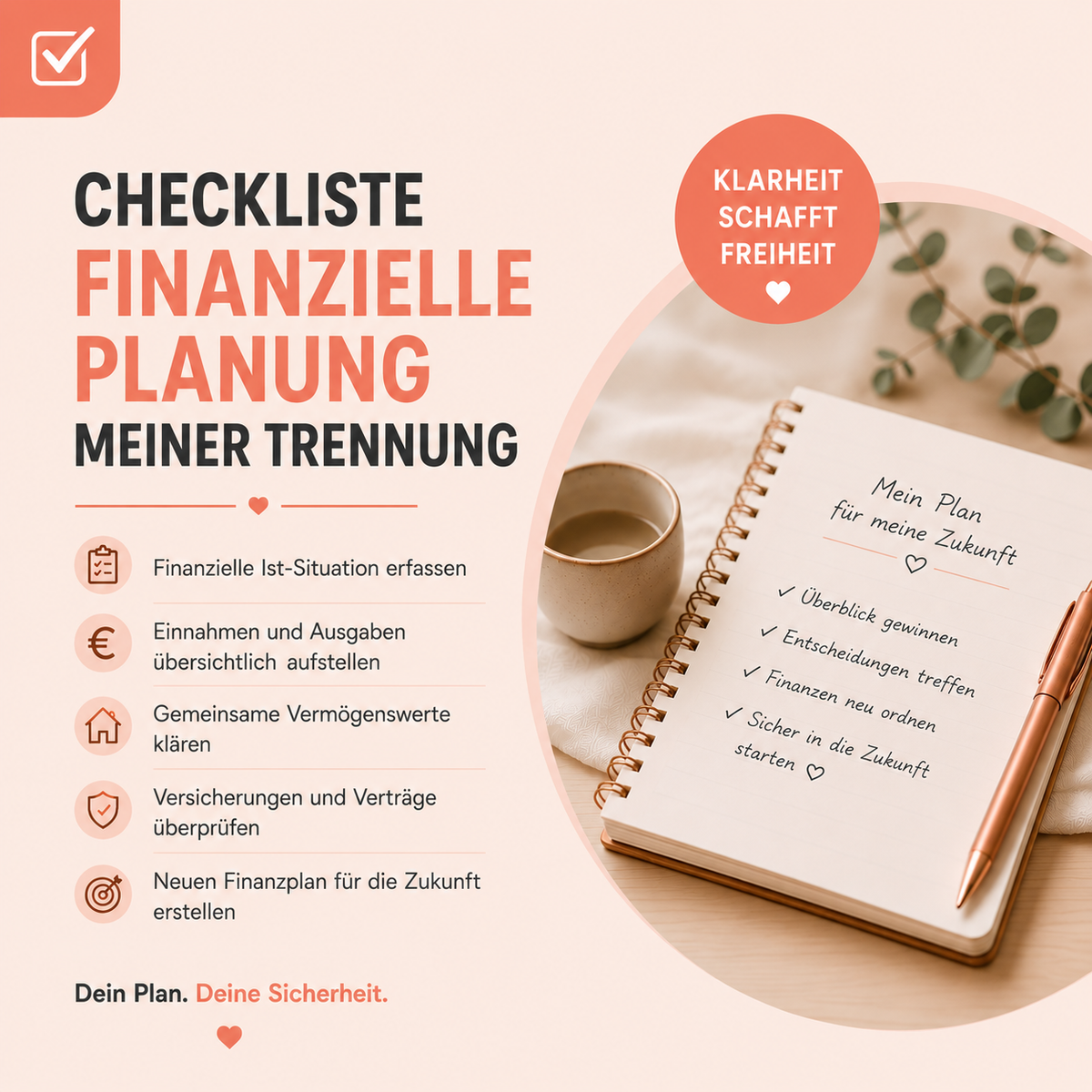 Checkliste: Schaffe Klarheit über deine finanzielle Situation
