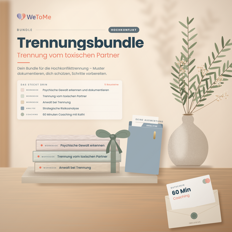 Trennungsbundle: Trennung vom toxischen Partner – dein Bundle für die Hochkonflikttrennung